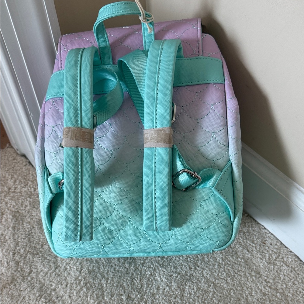 Loungefly Disney Pastel Blue and Purple Backpack - Picture 3 of 5